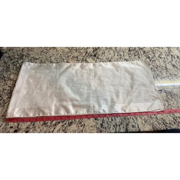 Silken Polyester Women Rectangle Scarf White Lightweight Accessory Made in Italy - Picture 6 of 8